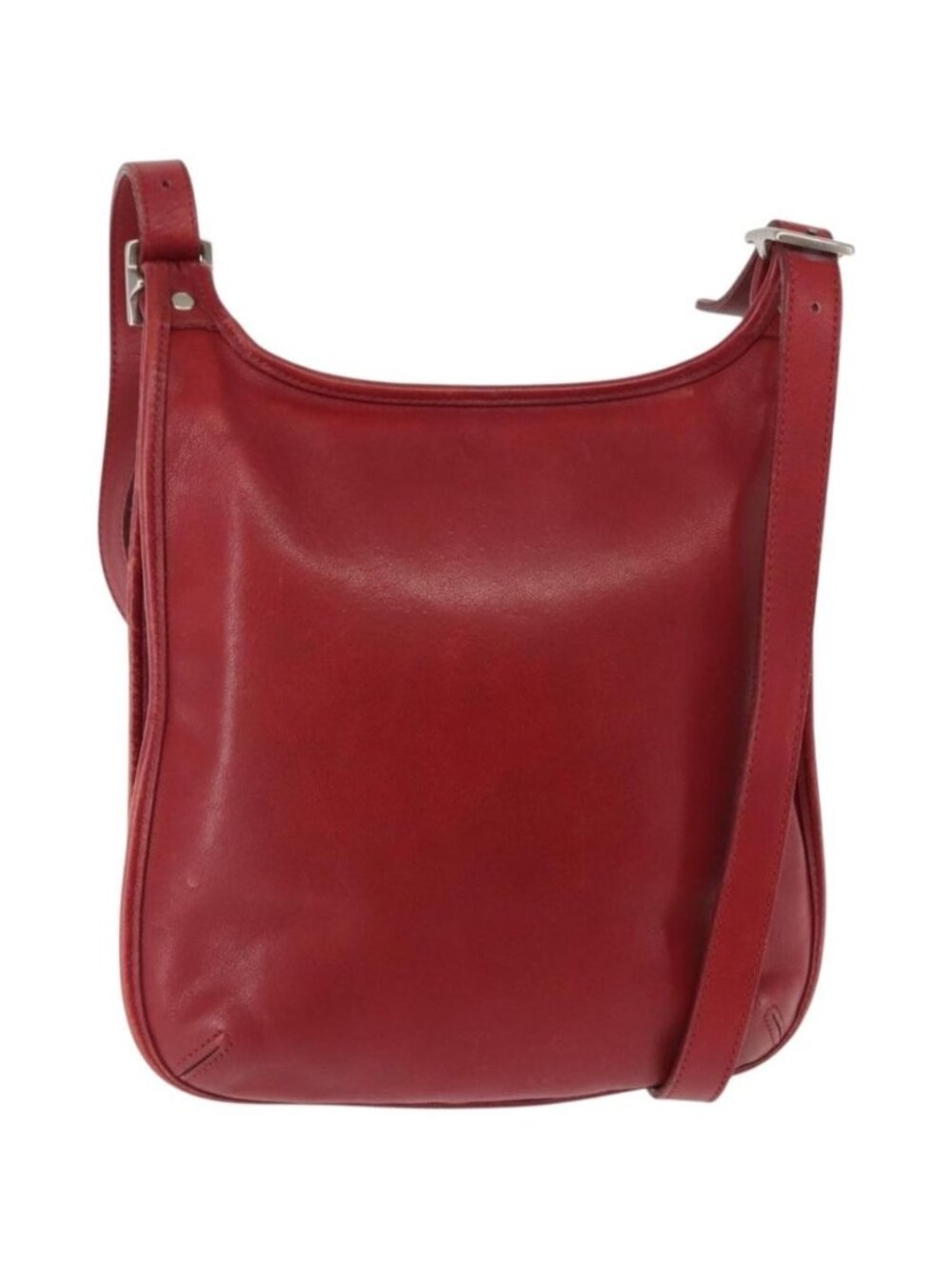 Coach Shoulder Bag Leather Red